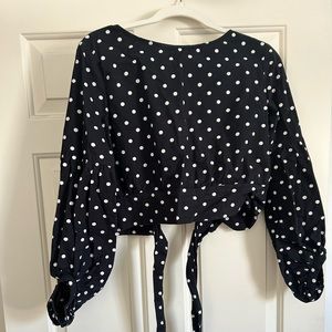 Polka dot blouse